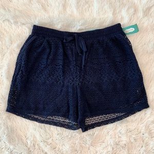 Maurices Navy Lace Shorts